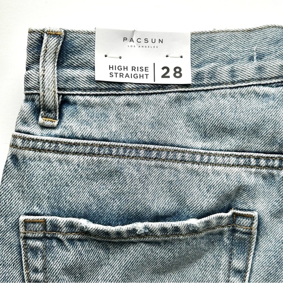 🌸NWT Women’s PacSun High Rise Straight Jeans. Size: 28 - Picture 6 of 16